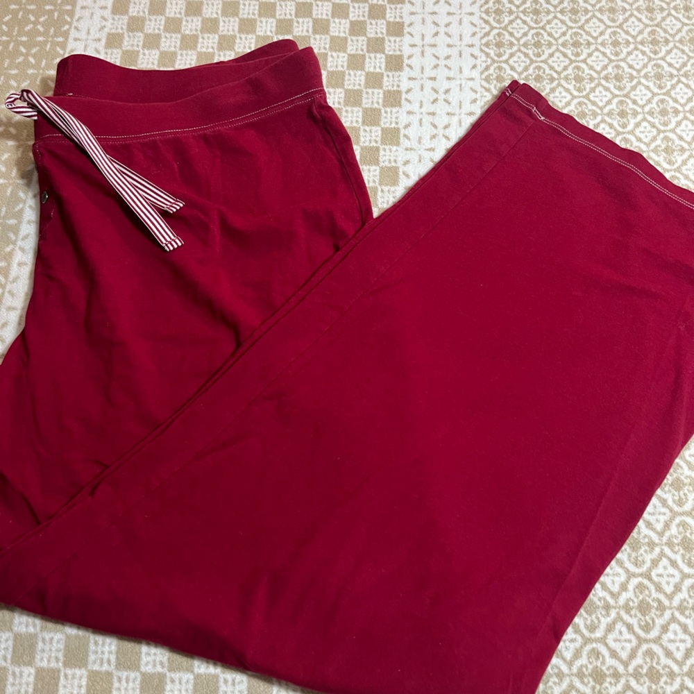 SOMA Burgundy Lounge Pants with Drawstring - Picture 2 of 5